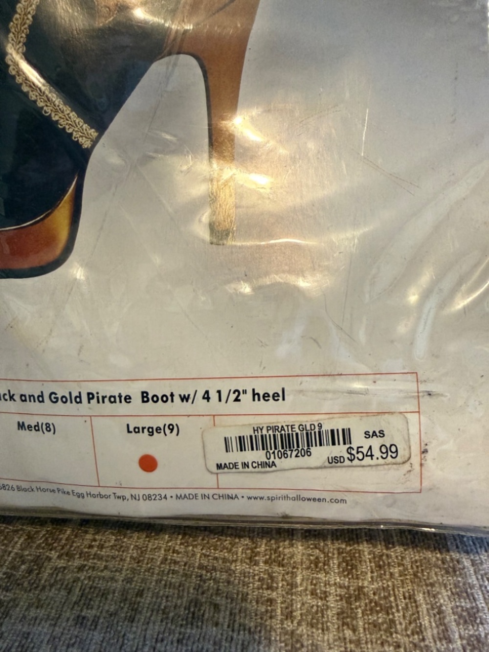 Womens Pirate Costume Boots - Picture 3 of 5